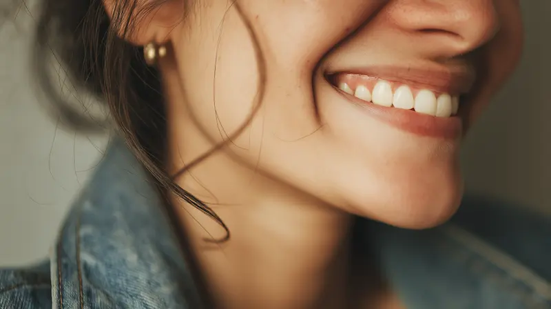 Mujer sonriendo ¿Tus encías arden de un rojo que no es habitual?